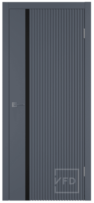 Межкомнатная дверь Sector Graphite Black Gloss 800х2000